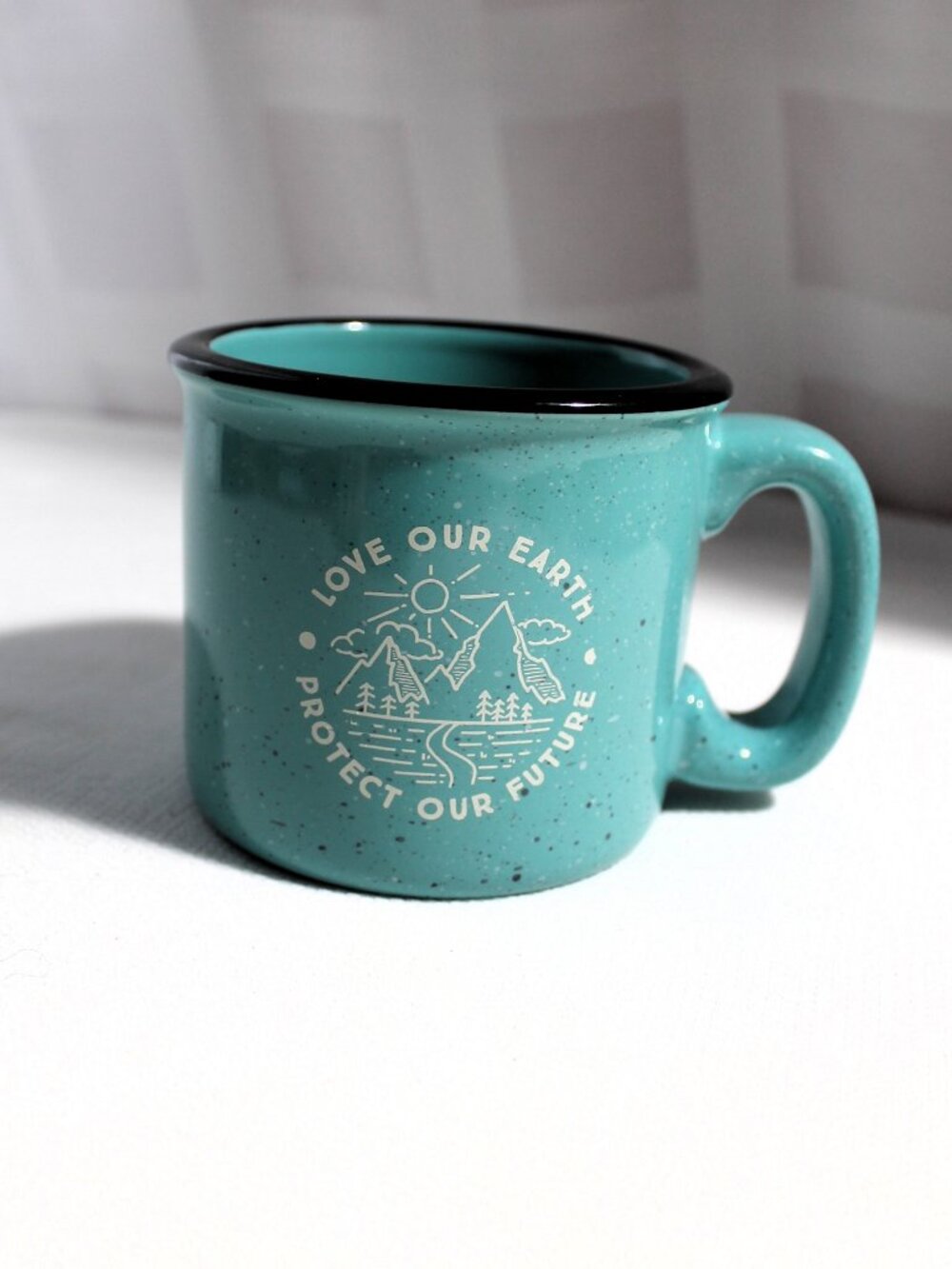 M Ware Campfire Mug "Love Our Earth - Protect Our Future"